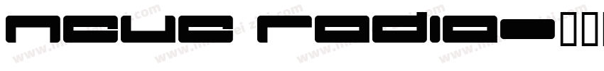 Neue Radia字体转换